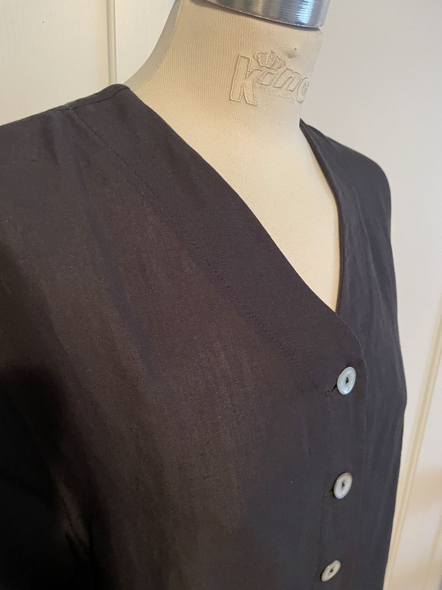 Giacche: Schwarze Blazer Syndicate L Leinen Viskose – Usato da Schaffhausen venduto da marakesch41 1