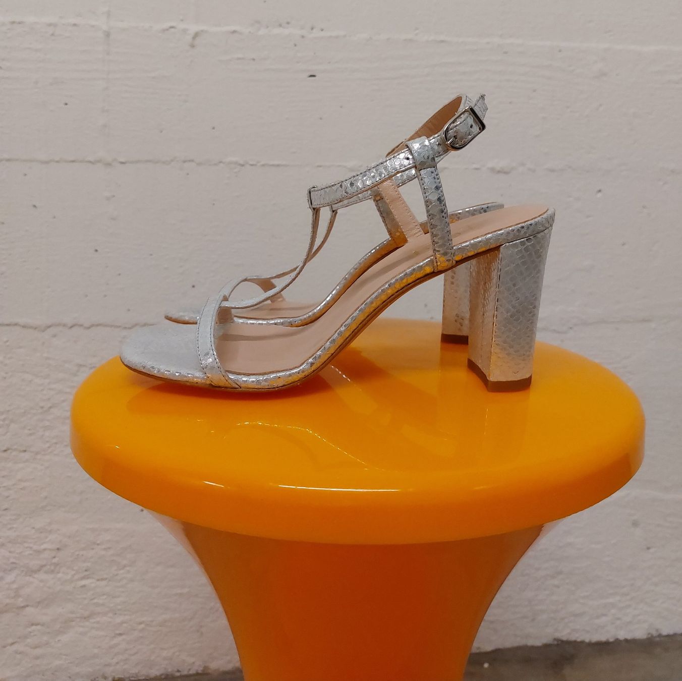 Damenschuhe: LODI T-Strap Snake Silber Sandalette NEU – Neu und originalverpackt aus Zürich von 300SLR 4