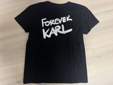 T-Shirt mit Backprint Karl Lagerfeld schwarz XS neu
