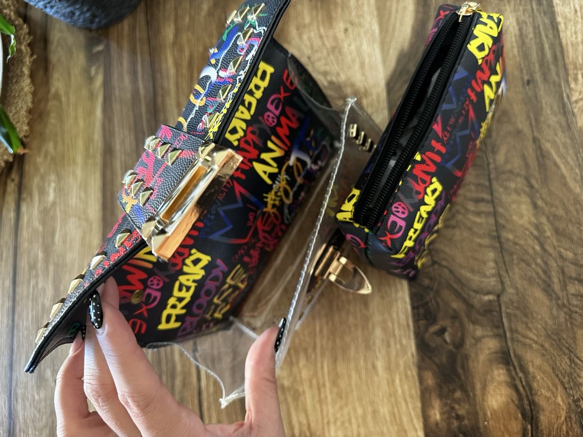 Borse: Tasche mit Graffiti-Print – Nuovo (secondo la descrizione) da Siebnen venduto da luana_cataleya 5