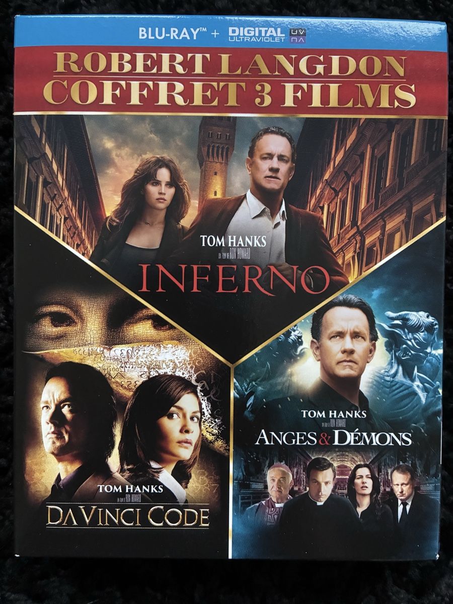 Tutti i DVDs: Coffret Blu-ray 3 films Robert Langdon – Usato da Neyruz FR venduto da Shcc17