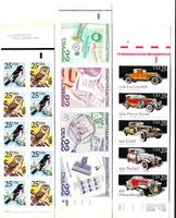 USA 3 MARKENHEFTE CLASSIC CARS 1989 BIRDS 1988 etc.