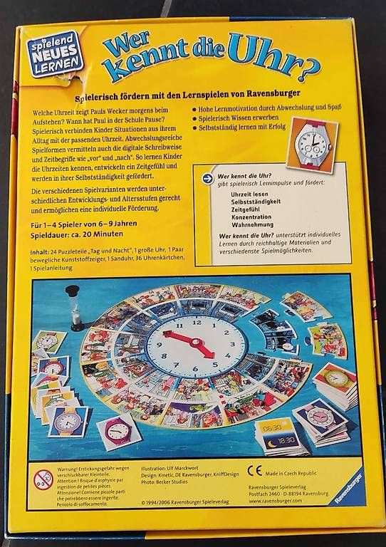 Ravensburger Giochi: Ravensburger Spiel "Wer kennt die Uhr?" – Usato da Bassersdorf venduto da zoooropa 1