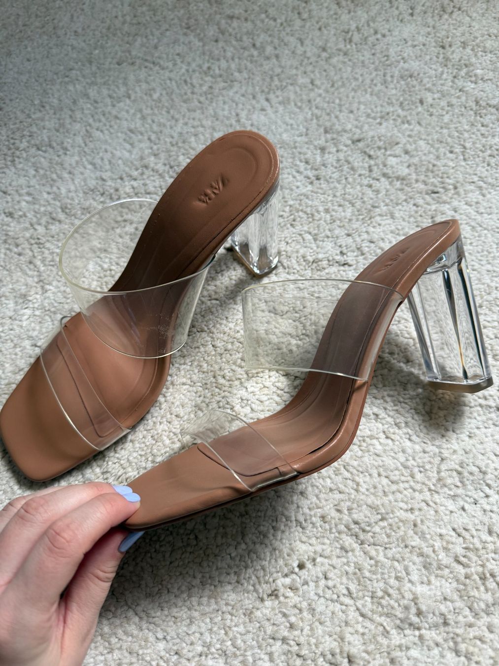 Zara Scarpe da donna: Zara Heels mit transparentem Absatz & Straps – Nuovo (secondo la descrizione) da Grosswangen venduto da ani_gbp2 1