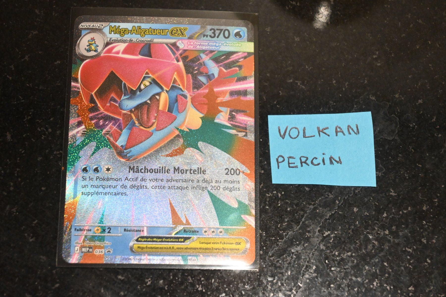 Pokémon Sammelbilder & Trading cards: Mega Aligatueur ex (MEP 036) FR – Neu (gemäss Beschreibung) aus Aigle von PSAPOKEVOVO