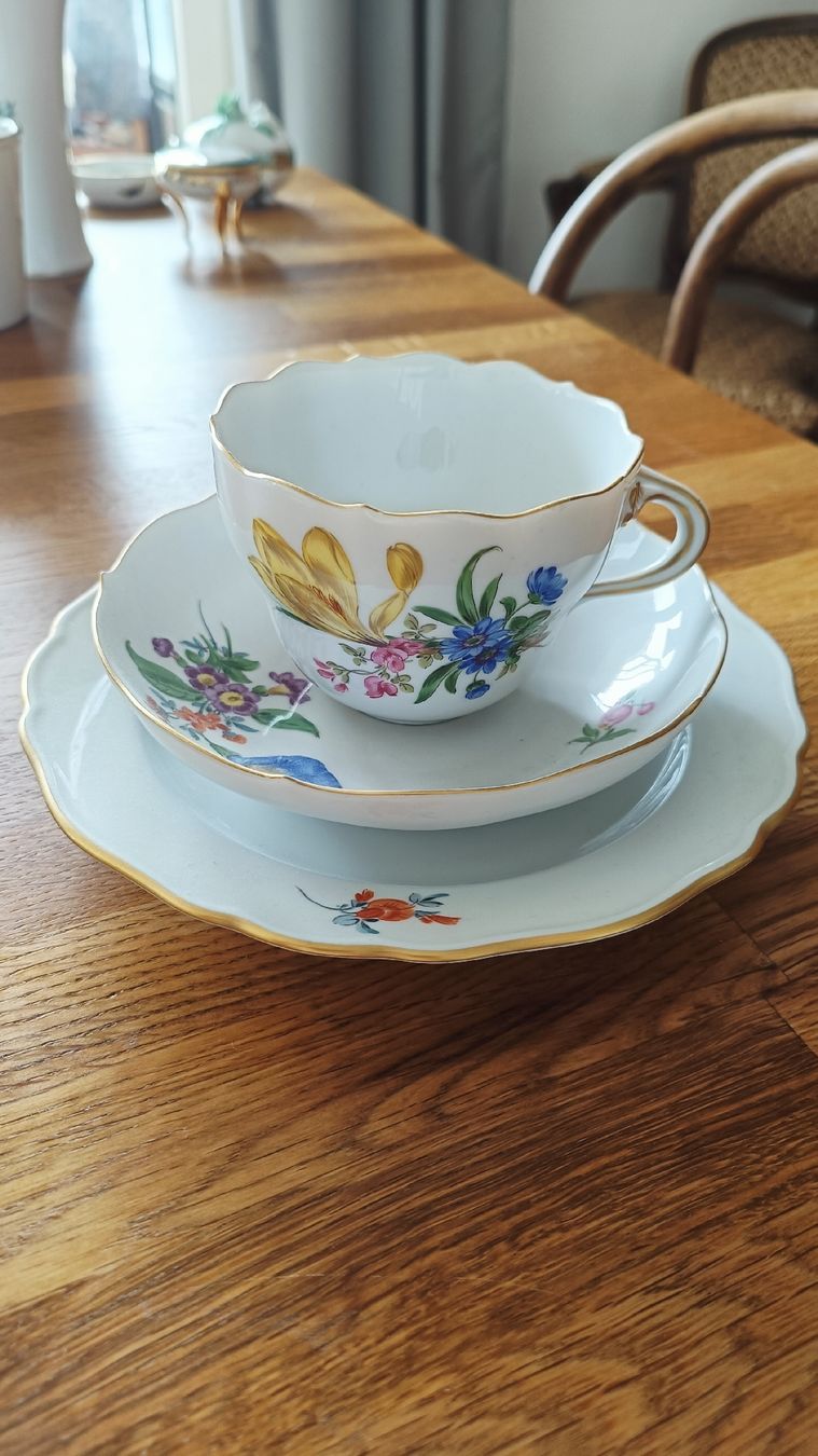 Set di piatti: Meissen Sammeltasse mit Teller – Nuovo (secondo la descrizione) da Worb venduto da aljady