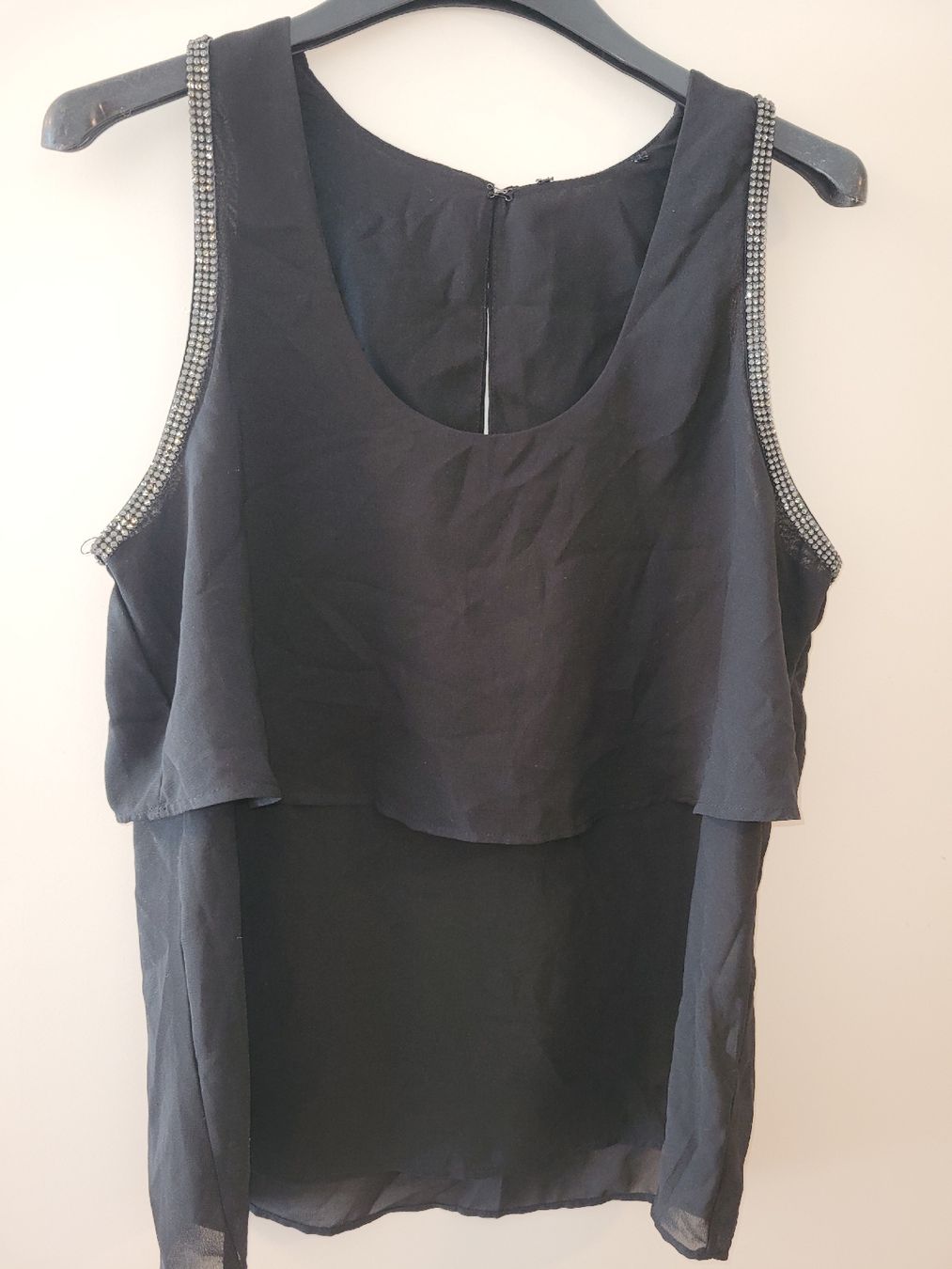 Top: stylisches top, oberteil, strass, – Nuovo e nell'imballaggio originale da Urdorf venduto da Mico.I