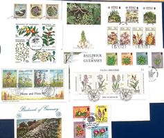 1972-1993 /  FDC Natur - Blumen - Lot 8 Stk- Kompl. Sätze