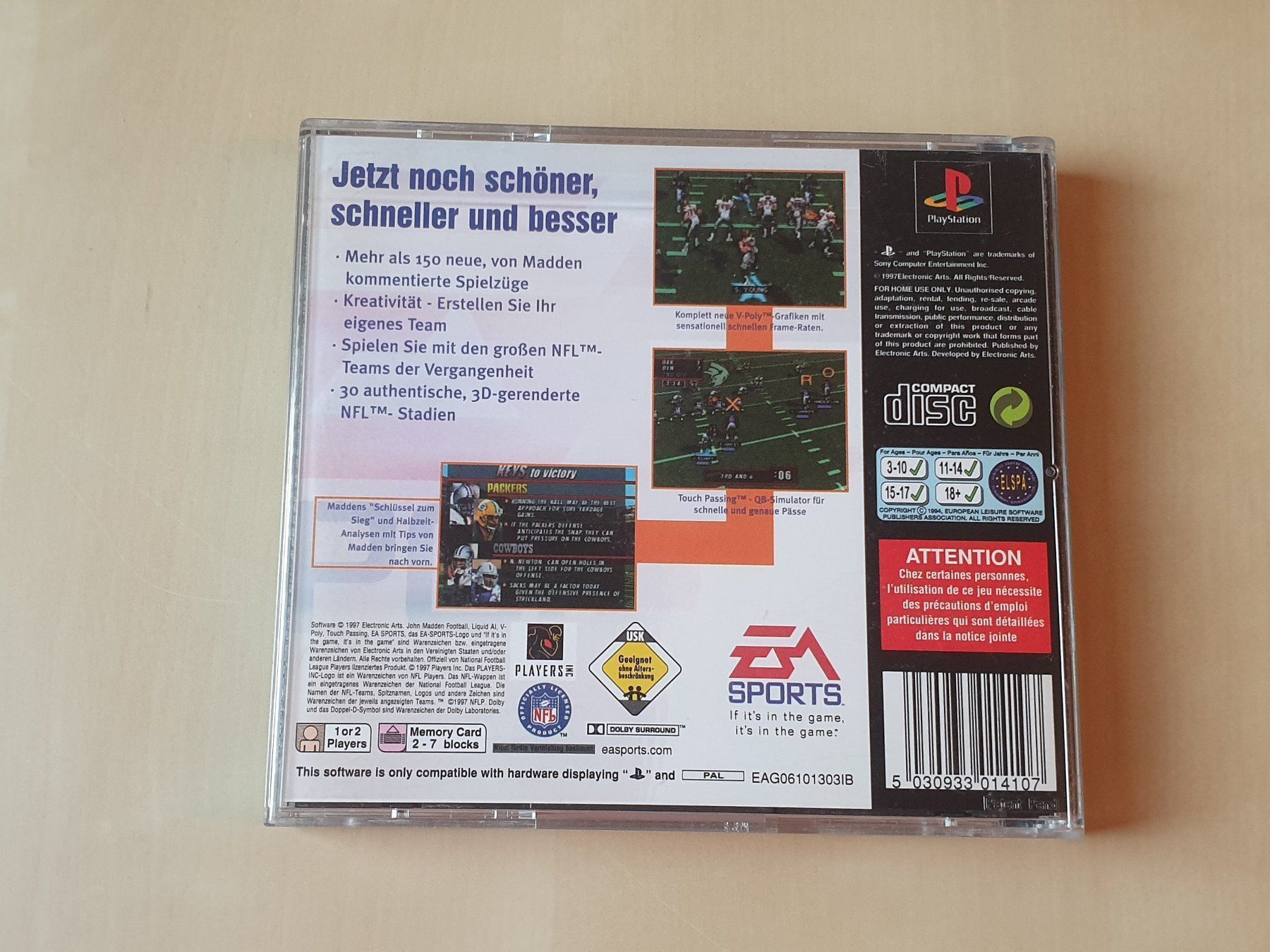 Sony Giochi: Madden NFL 98 – Usato da Stansstad venduto da collectorsshop 1