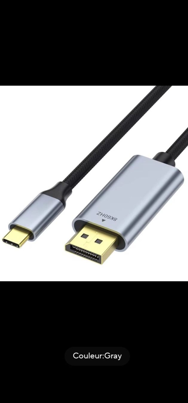 Unità & Adattatore: USB C auf DisplayPort 1.4 Kabel 8K – Nuovo (secondo la descrizione) da Montreux venduto da CABLEKABEL
