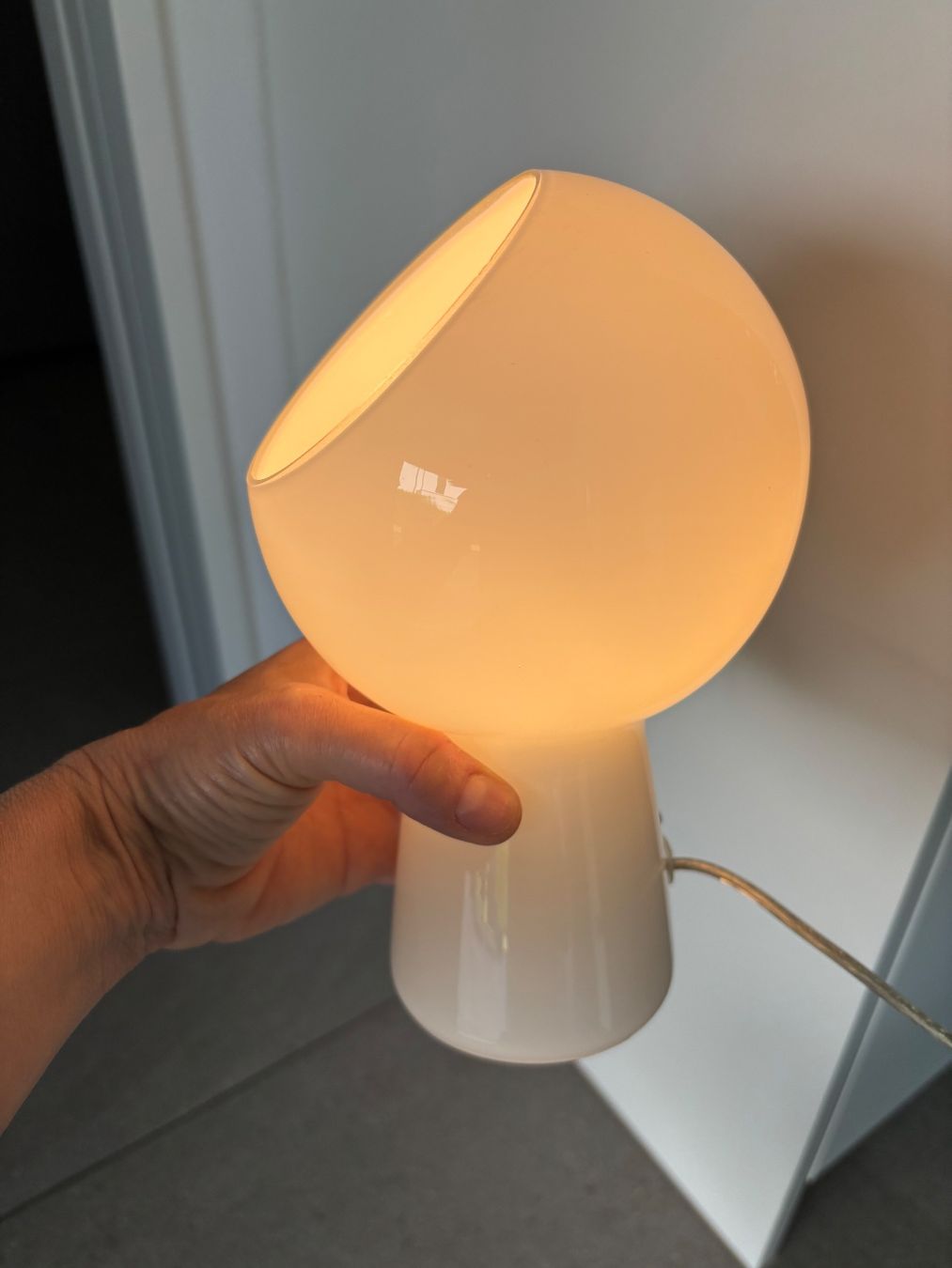 Lampade: Vintage space age glass orb lamp – Usato da Steinhausen venduto da ChromeVintage 6