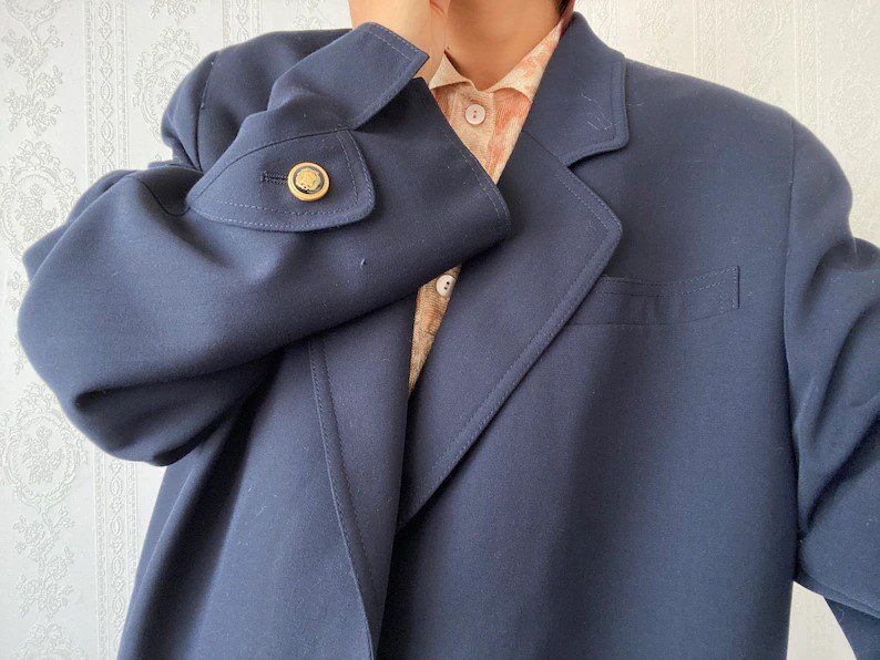 Giacche: Marineblauer Vintage-Blazer – Usato da Glattpark(Opfikon) venduto da pau_w672 1