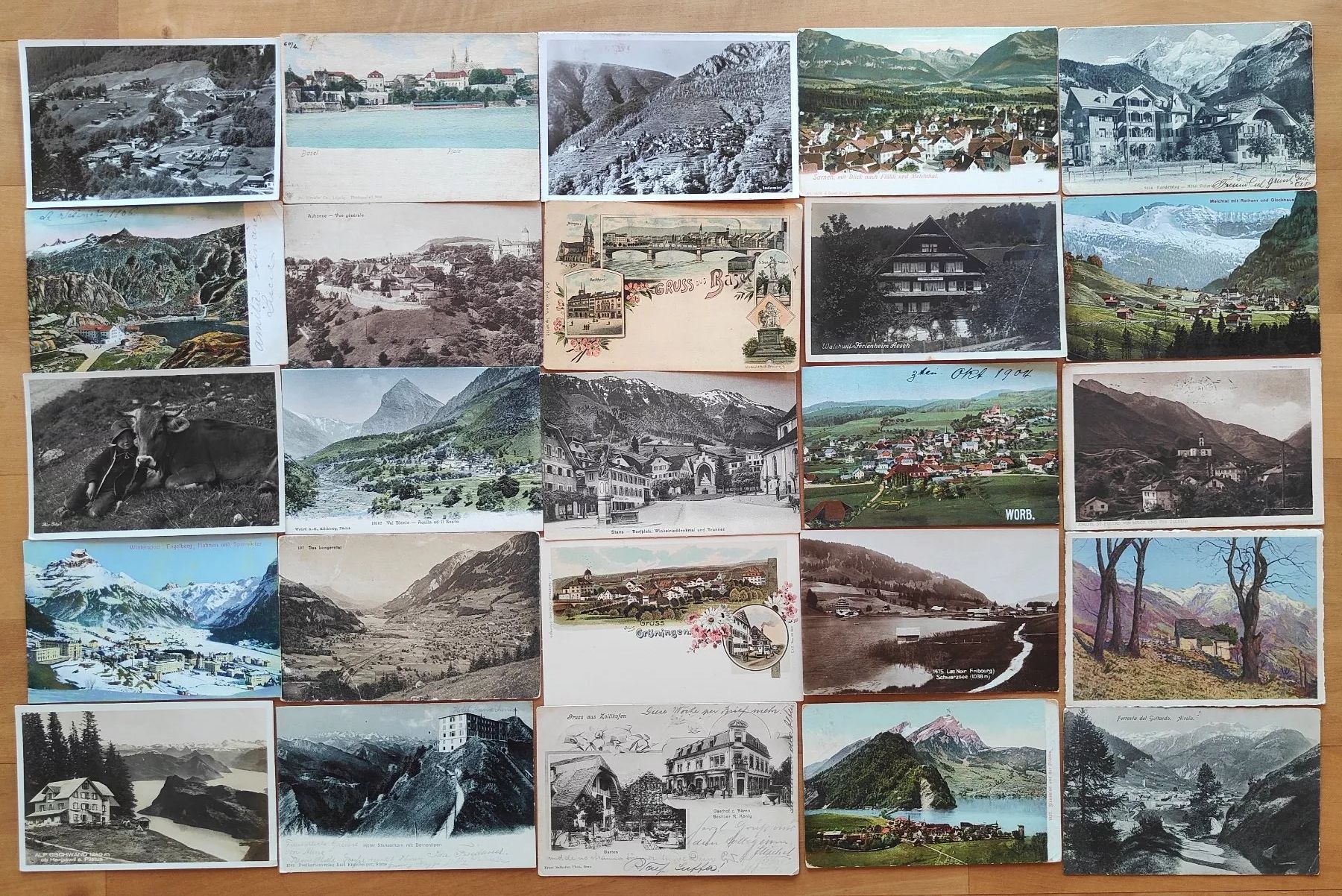 Cartoline postali: Super Lot, Posten mit 170 kleinformatigen CH Ansichtskarten – Usato da St. Erhard venduto da Chaeferli6