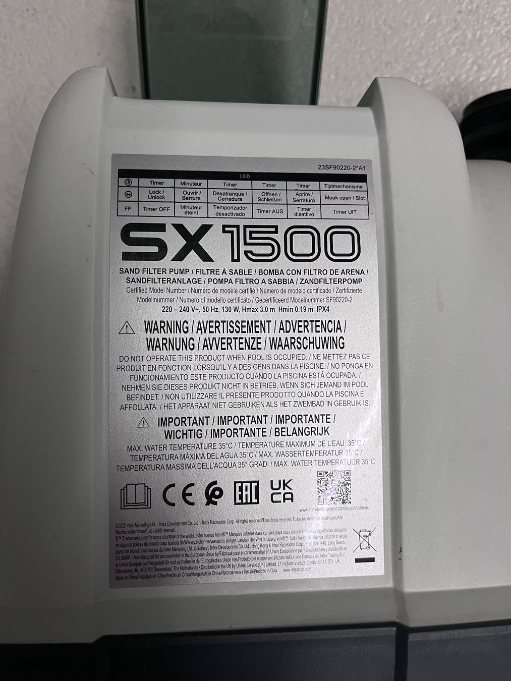 Intex Accessori per Piscine: Intex Krystal Clear SX1500 Sandfilteranlage – Usato da Rüfenacht BE venduto da 2_pad 4