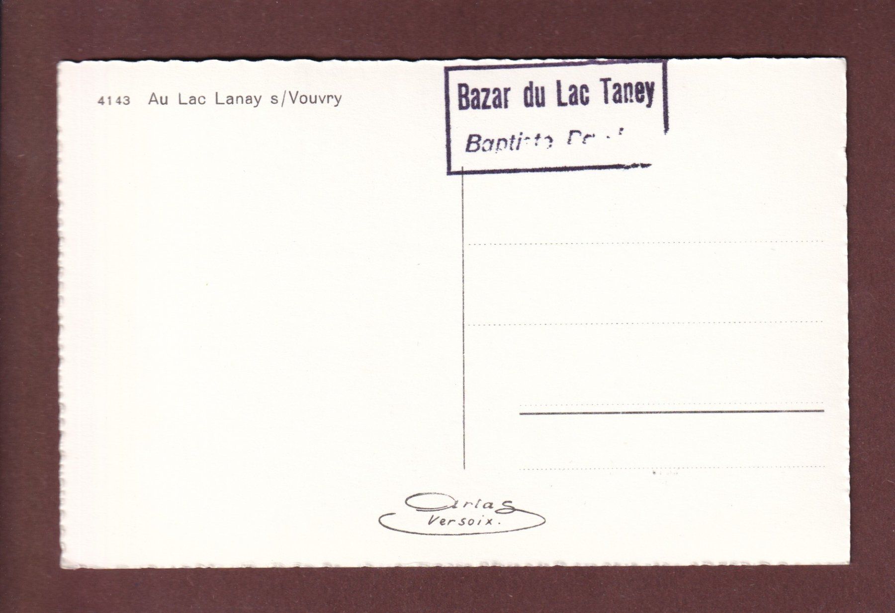 Ansichtskarten: Au LAC TANAY sur Vouvry – Gebraucht aus Pully von nicecards-shop 1