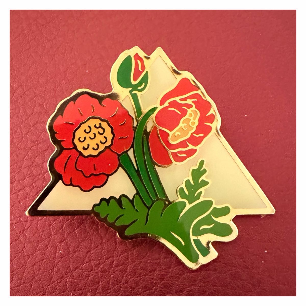 Plaketten & Abzeichen: Pin - Mohnblumen – Neu (gemäss Beschreibung) aus Schlieren von RoPue