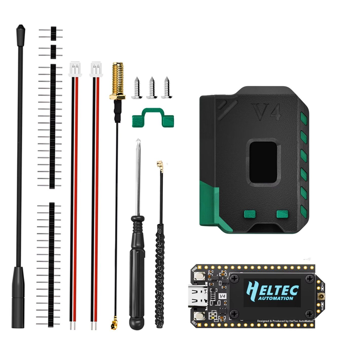 Componenti elettronici: Heltec WiFi LoRa 32(V4) mit Gehäuse – Nuovo e nell'imballaggio originale da Veltheim AG venduto da Mibib 1