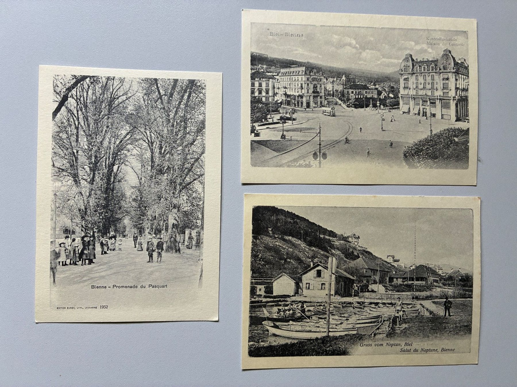 Cartoline postali: Antike Postkarten Biel – Usato da Ammerzwil BE venduto da Frama0 9
