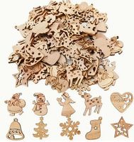 50 HOLZANHÄNGER *WEIHNACHTSMOTIVE" NEU+OVP