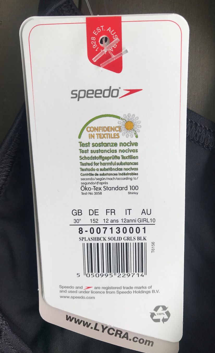 Speedo Costumi da bagno & Bikini: Badekleid Speedo Endurance, Gr. 152, schwarz – Nuovo e nell'imballaggio originale da Ebnat-Kappel venduto da Molton 6