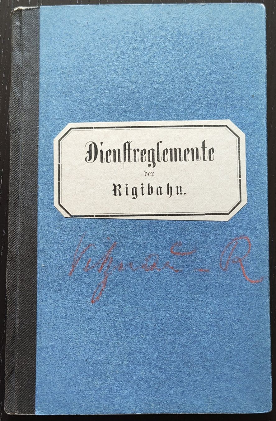 Documenti: VRB Rigi-Bahn Dienstreglement 1889 – Usato da Biberist venduto da Slick