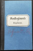VRB Rigi-Bahn Dienstreglement 1889