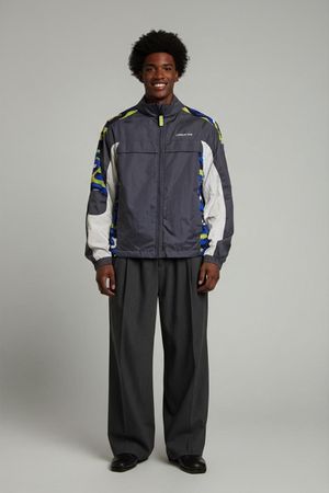 London Fog Windbreaker Jacke mit bunten Akzenten - Größe