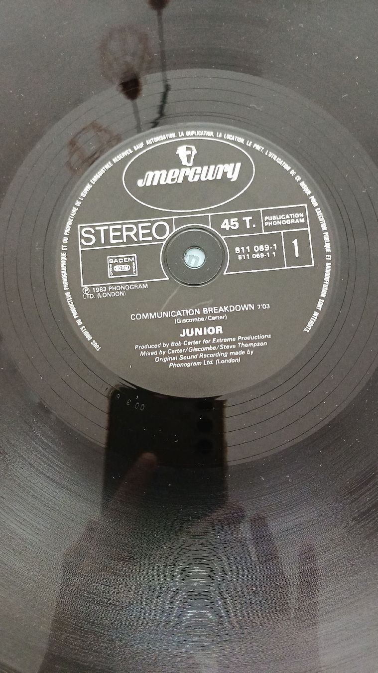 Dischi in vinile: Communication breakdown de Junior – Usato da Genève venduto da njia 2