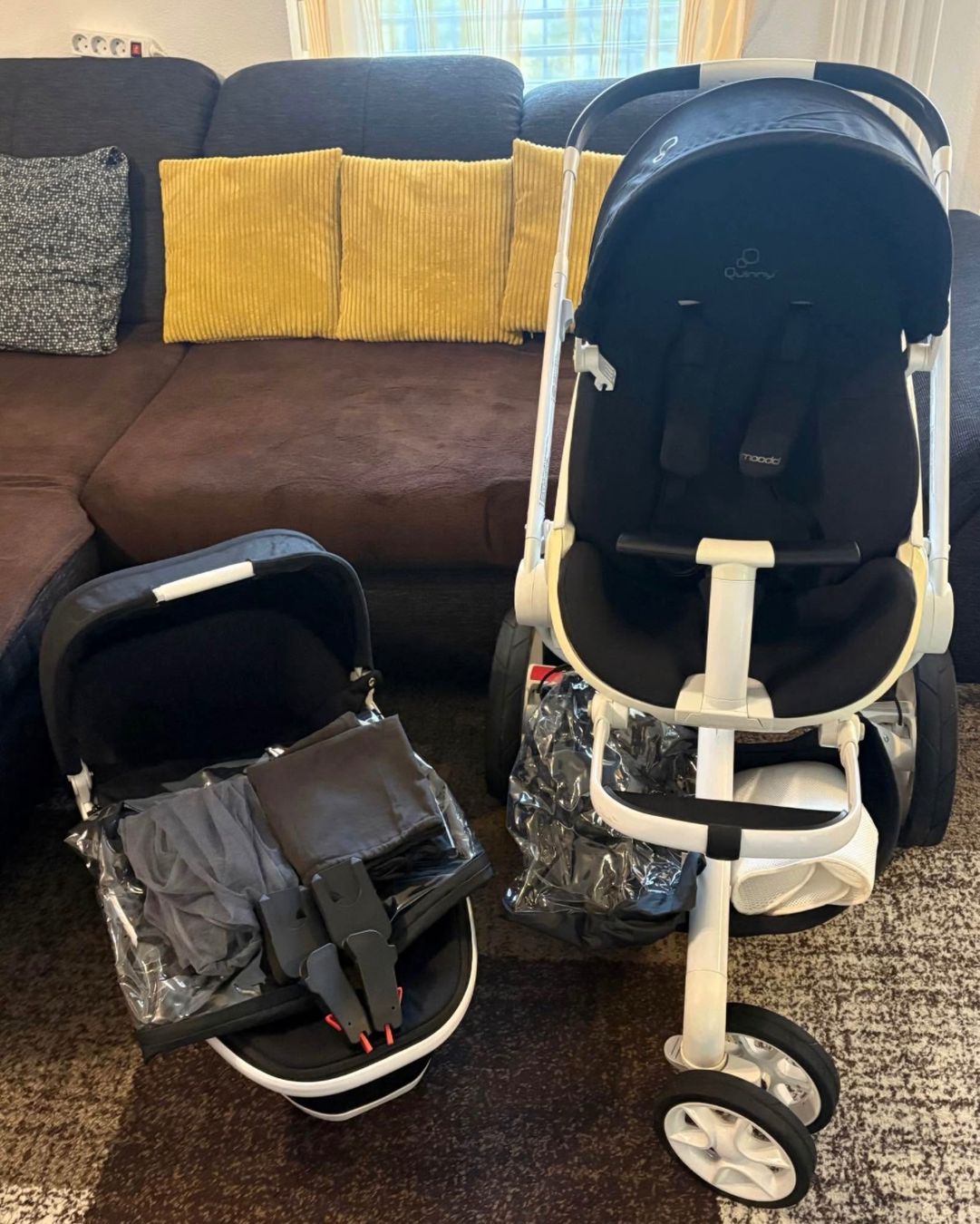 Quinny Carrozzine: Quinny Moodd Kombi-Kinderwagen – Usato da Feuerthalen venduto da rob_2k85