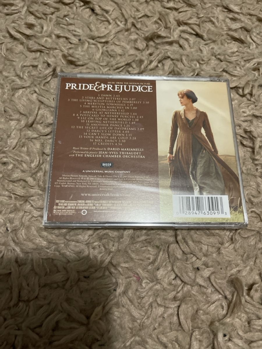 CDs: Pride & Prejudice Soundtrack CD – Gebraucht aus Unterkulm von AnoliOccasion 2