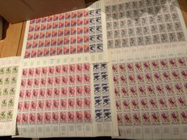 Timbres  Jeux Olympiques d'hiver de Grenoble en 1968.