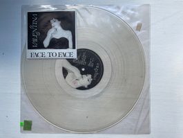 Valentina - Face To Face - 12" Maxi, 1988, Clear-Vinyl