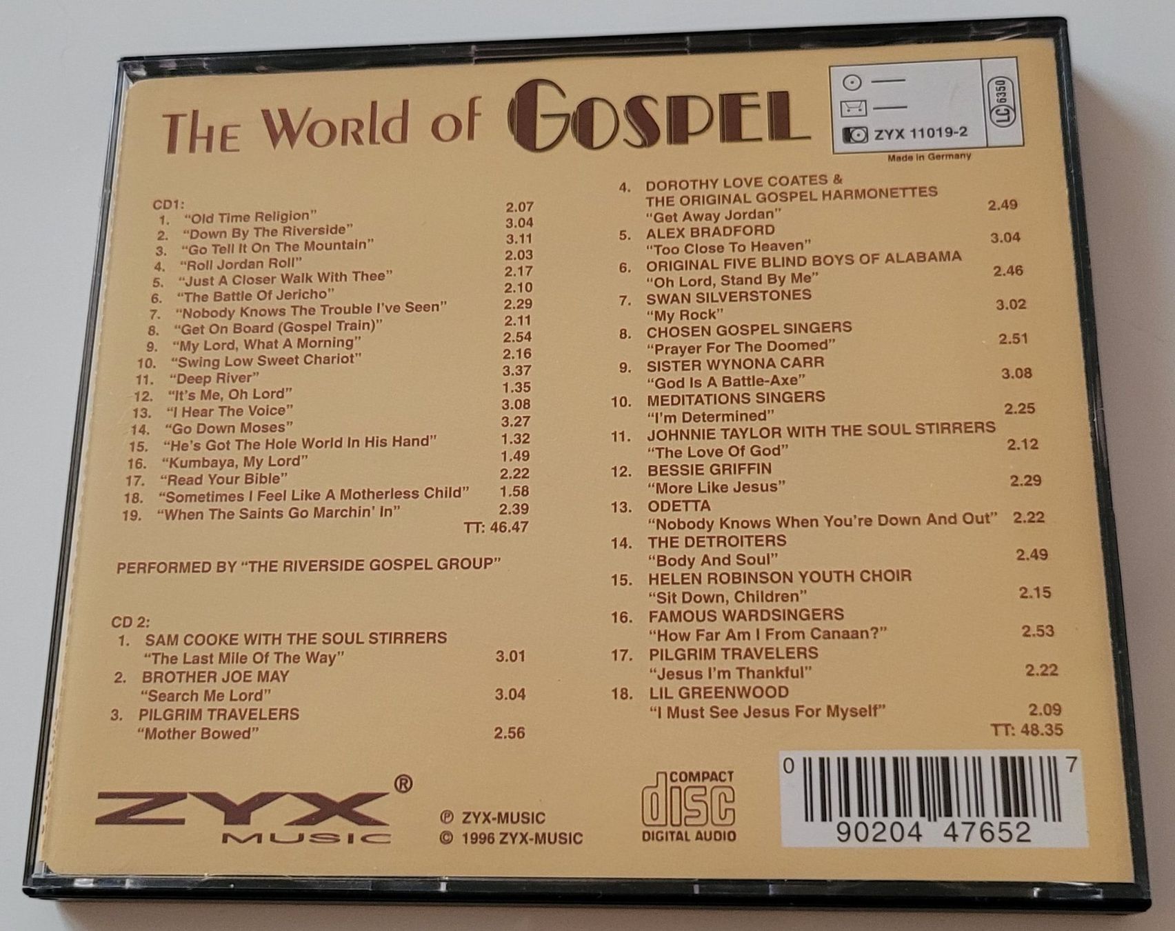 CD: 2CD The world of gospel – Usato da Zürich venduto da fourpaws 1