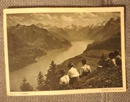 Postkarte / carte postale - Schweizer wanderkalender - 1937