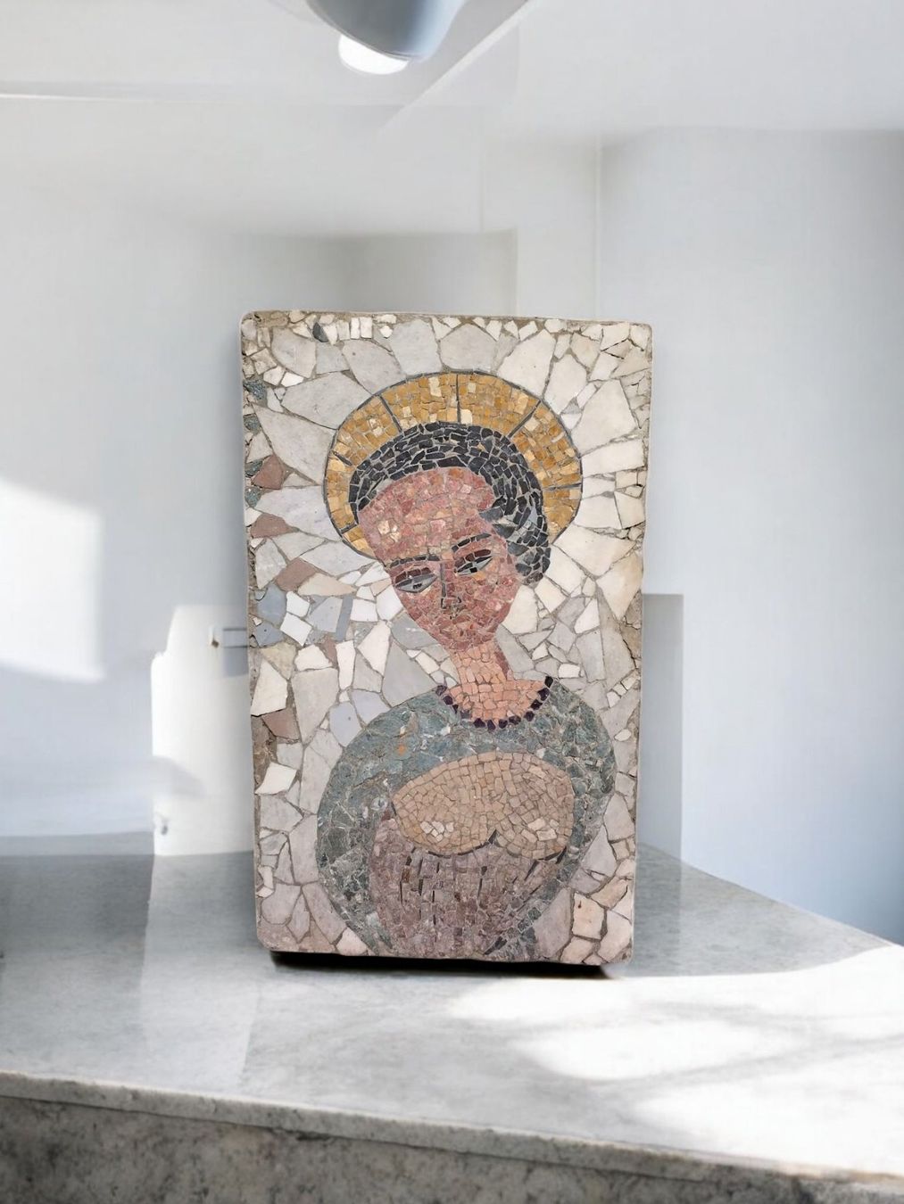 Sculture & Statue: Madonna Handgemachtes Kunst Mosaik – Usato da Zürich venduto da Zuerichparis08