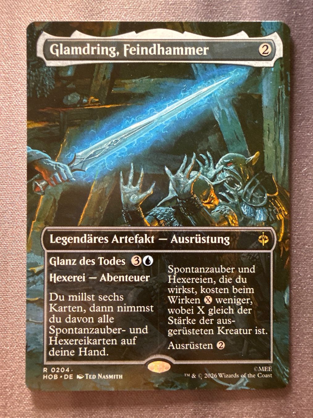 Magic The Gathering Sammelbilder & Trading cards: Glamdring, Feindhammer 0204 The Hobbit – Neu (gemäss Beschreibung) aus Windlach von Karterix