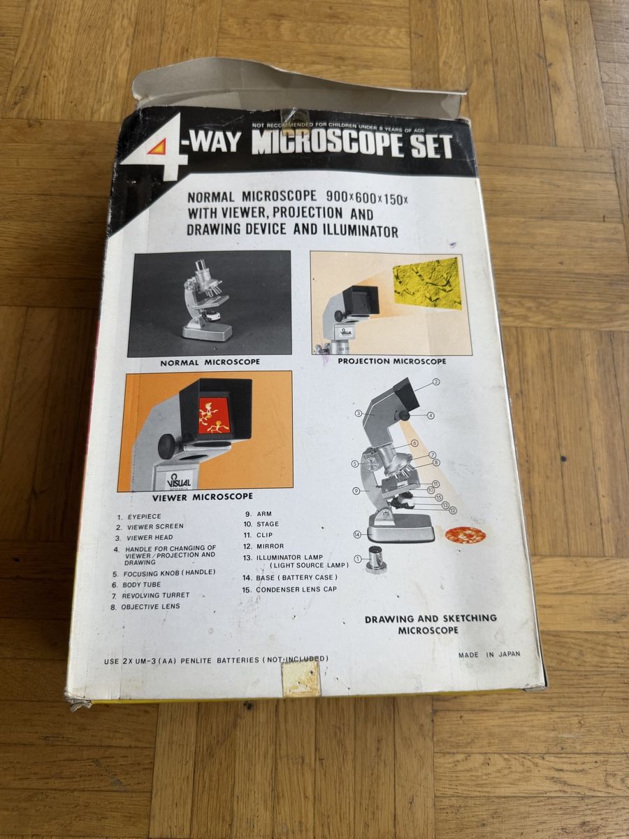 Microscopi: Microscopio 4-way set 900x con proiettore usato – Usato da S. Pietro venduto da nap_9xjt 1