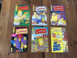 6 Simpsons Comics Ausgaben 35 45 51 59 60 61