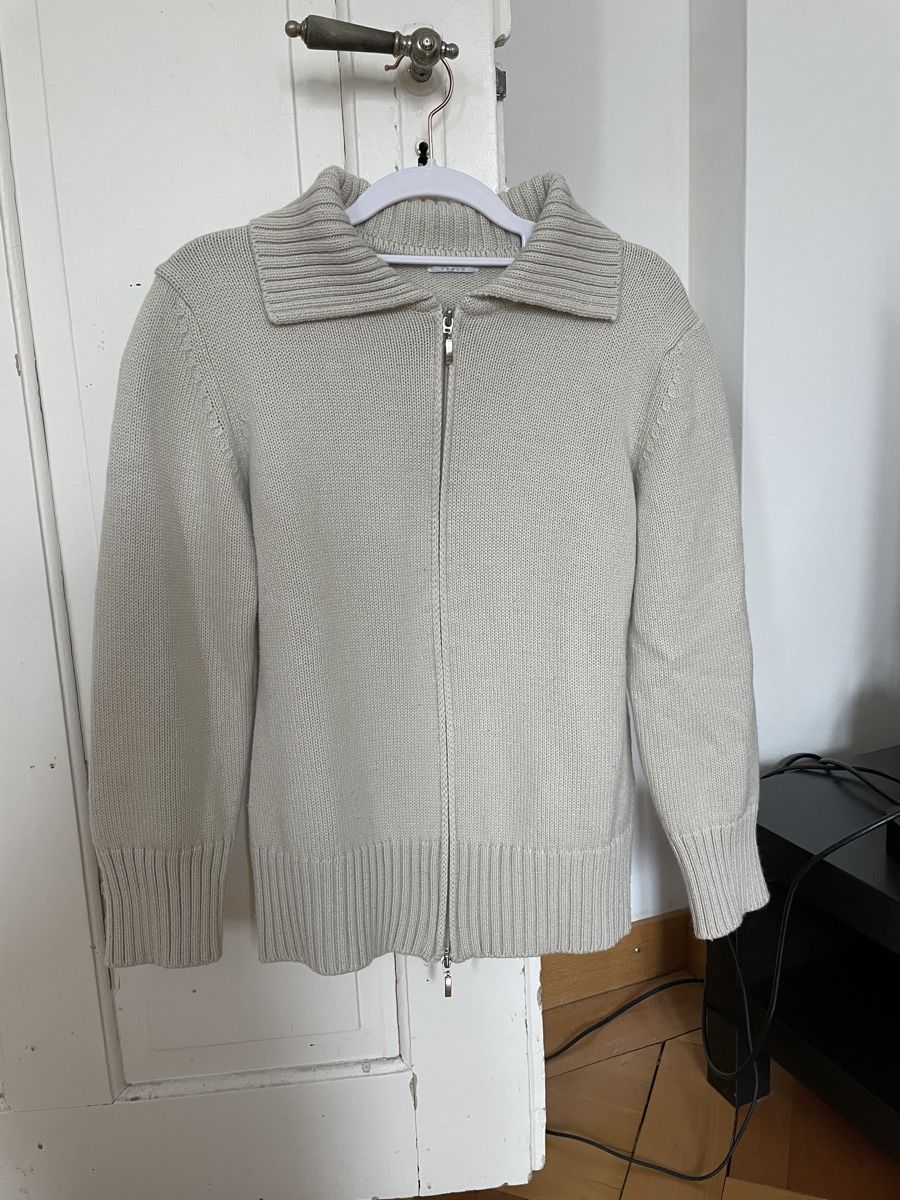 Giacche: Beige Wollstrickjacke – Usato da St. Gallen venduto da msc_23