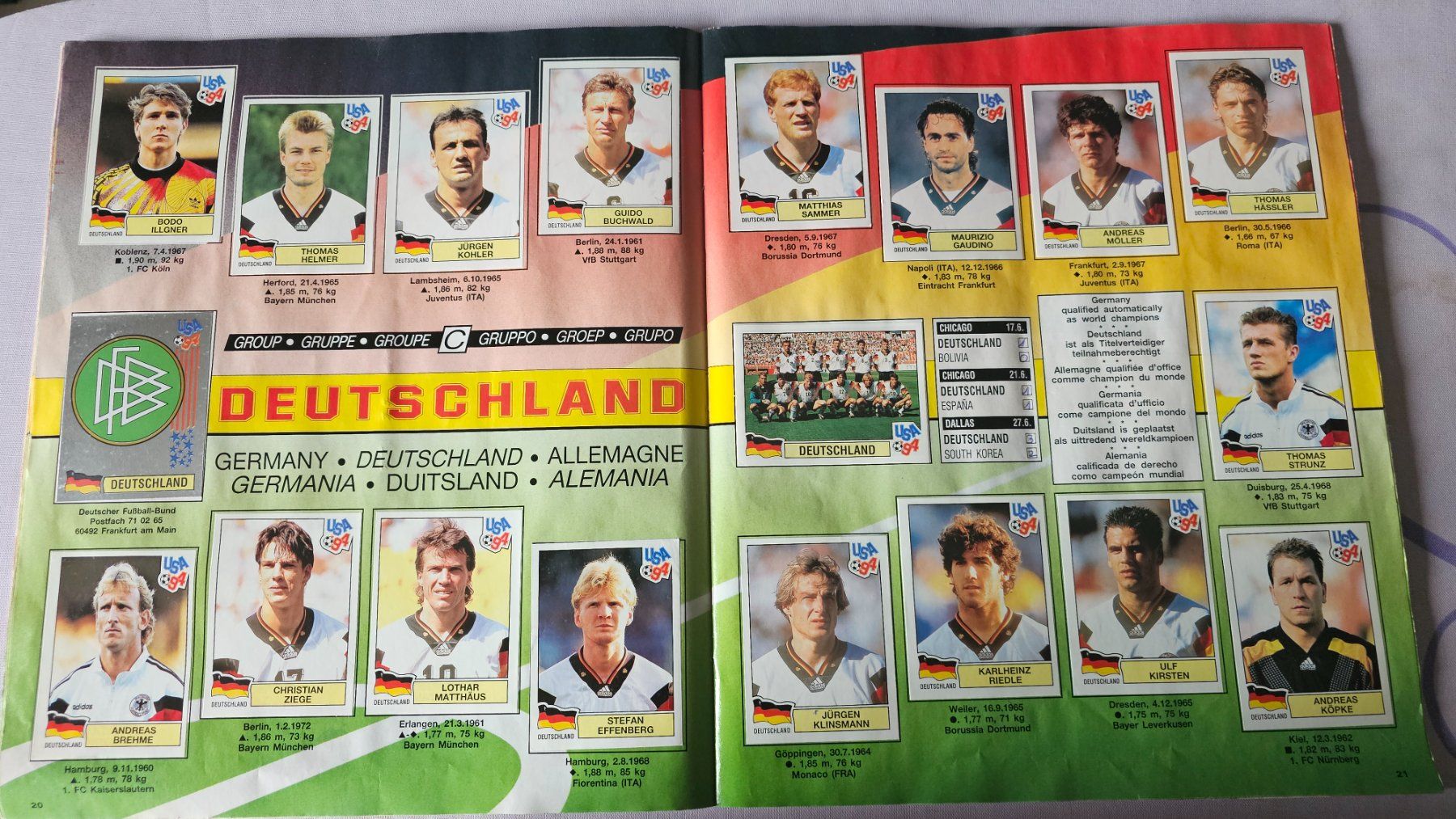 Panini Album: Panini WM 1994 Album komplet – Usato da Zug venduto da alt_9p2z 4