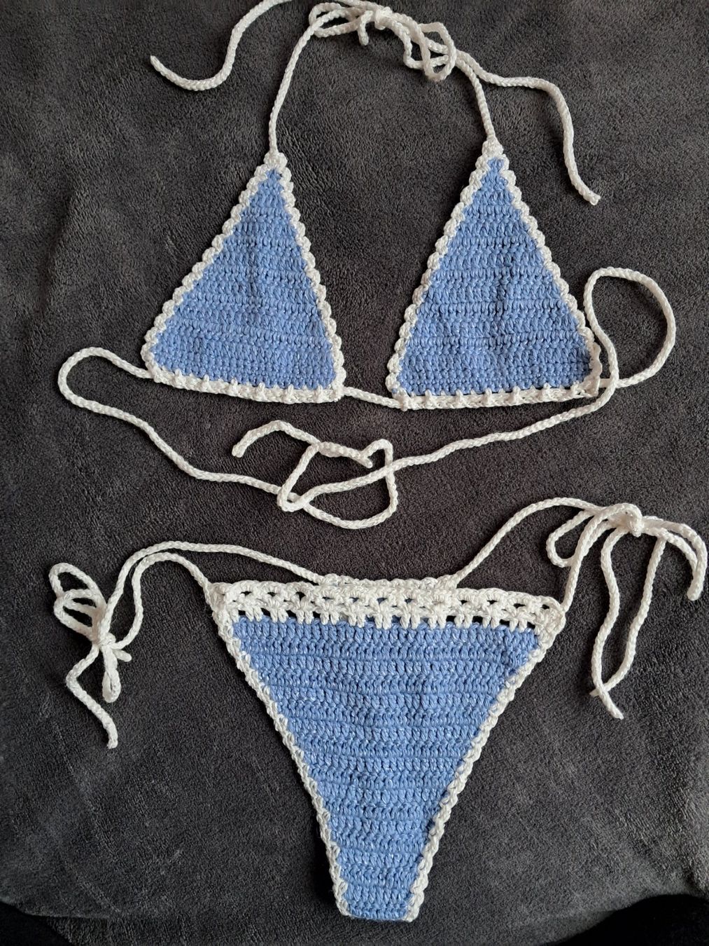 Badekleider & Bikinis: Häkel Bikini Set (String) handgemacht - grosse S – Neu (gemäss Beschreibung) aus Dübendorf von aga1_b