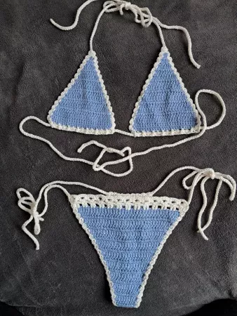 Häkel Bikini Set (String) handgemacht - grosse S
