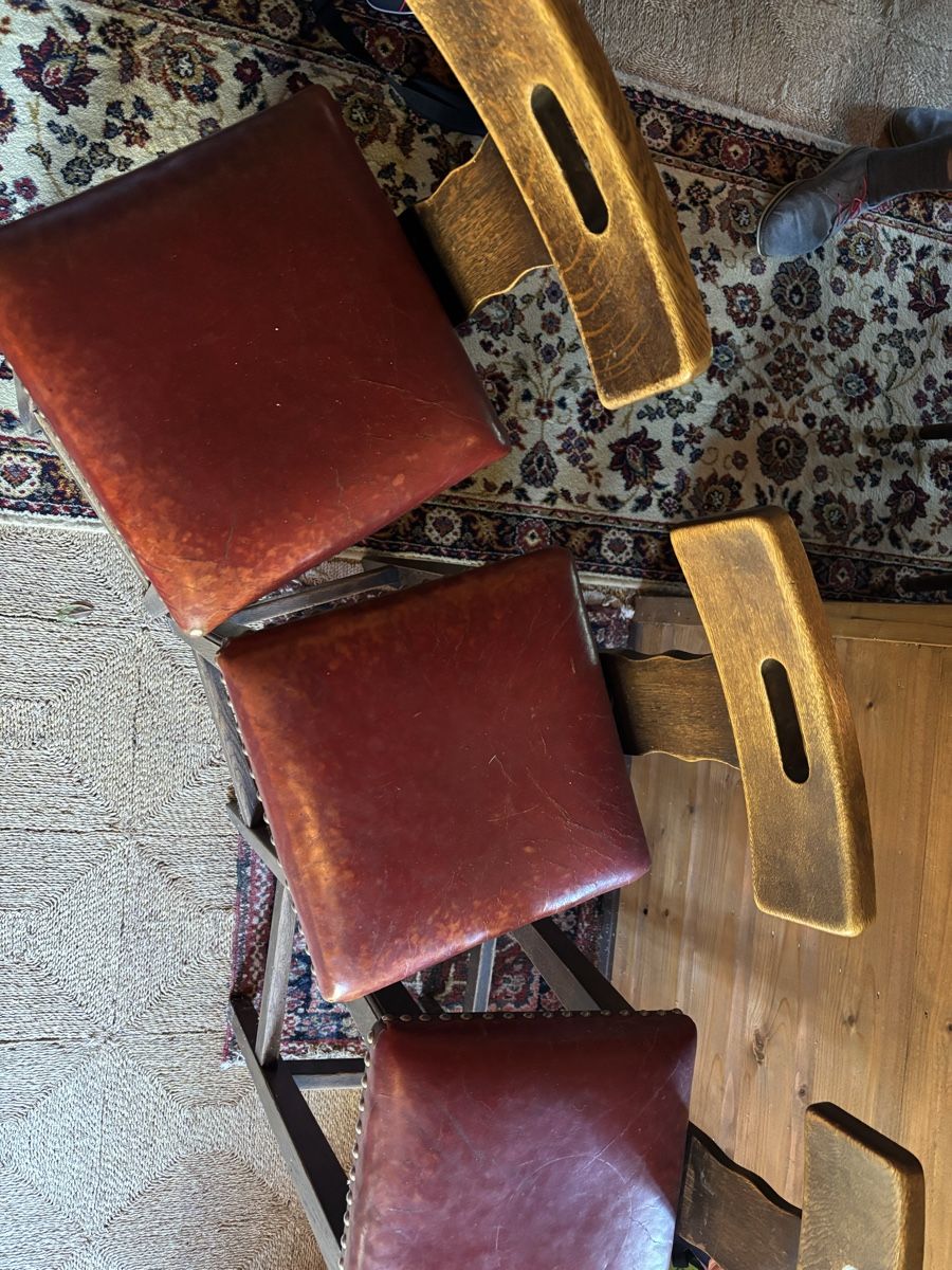 Seggioloni: Barhocker 3Stk. Lederholz antik – Usato da Winznau venduto da rol_c6mn
