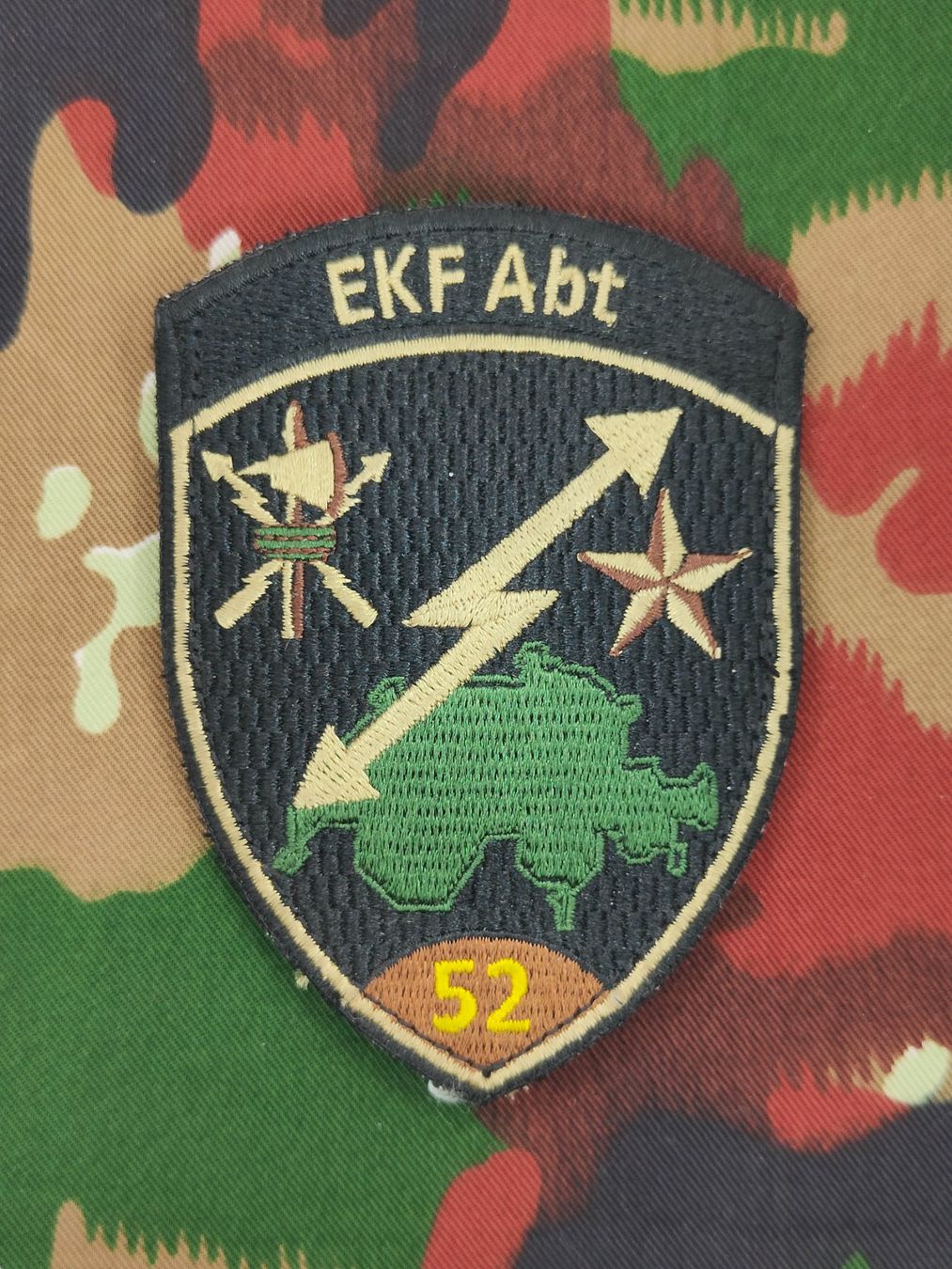 Schweizer Armee Placchette & Badge: Verbandsabzeichen EKF Abt 52 Kp 2 – Usato da Bauma venduto da SwissMilitaria