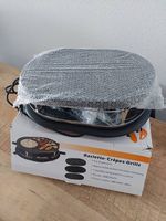 Raclette - crêpes - grill électrique 4-en-1 (8 personnes)