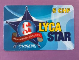 Prepaid Telefonkarte. Lycatel