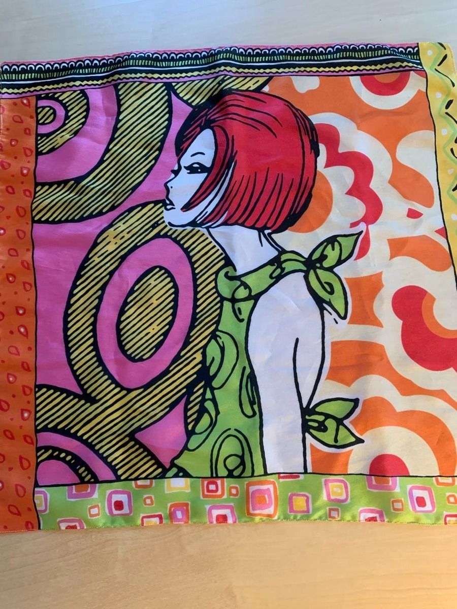 Foulards, Tücher & Schals: 2 Nicki-Tücher/Halstücher, bunt gemustert – Gebraucht aus Galgenen von Waldliesel 1