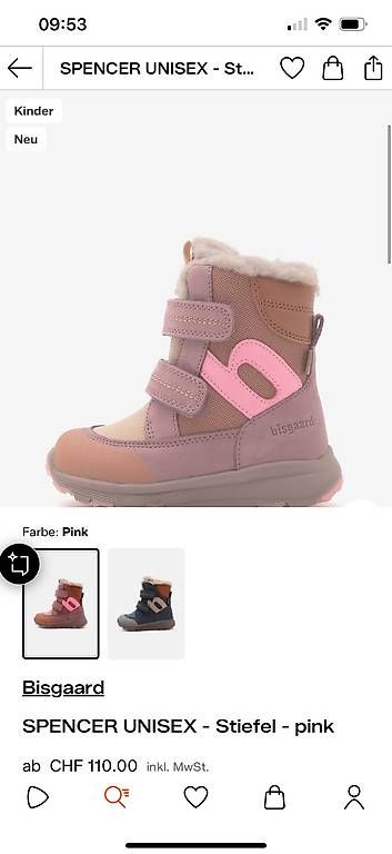 Bisgaard Scarpe per ragazze: Bisgaard Winterstiefel Gr. 26 Pink – Usato da Cham venduto da nininanana 1