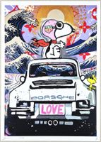 Death NYC Pop Art Druck " Hokusai Tag Heuer Snoopy Porsche