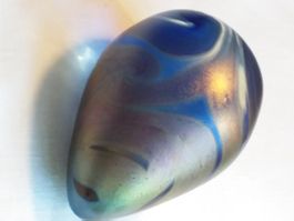 Rares Lanmara Scottish Art Glass Paperweight signiert 1998